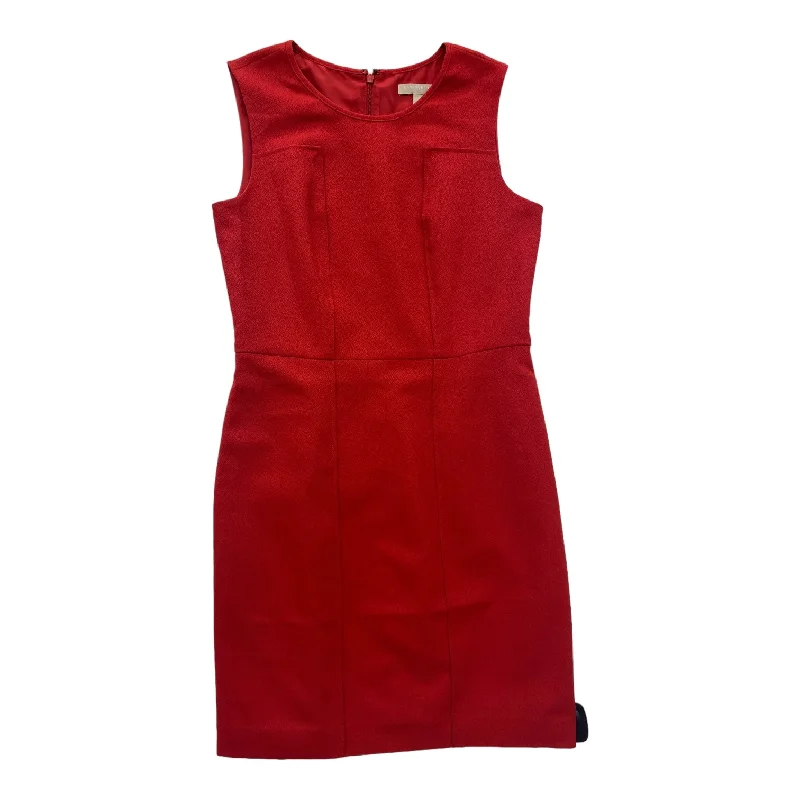 Red Dress Party Midi Banana Republic, Size 6petite Trendy Ruffle Hem Midi Dress