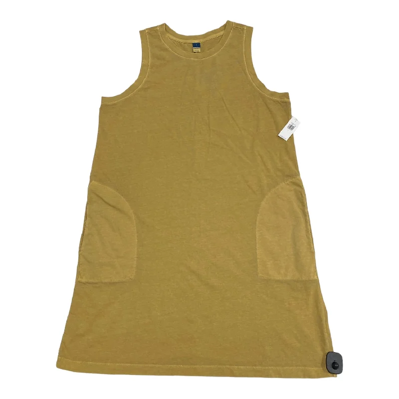 Tan Dress Casual Midi Old Navy, Size L Fashionable One-Shoulder Midi Dress