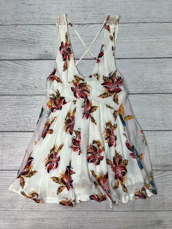 White Dress Casual Midi Free People, Size Petite   Small Trendy Knit Midi Dress