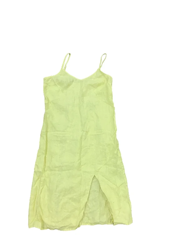 Yellow Dress Casual Midi Rachel Zoe, Size 10 Fashionable Shift Midi Dress