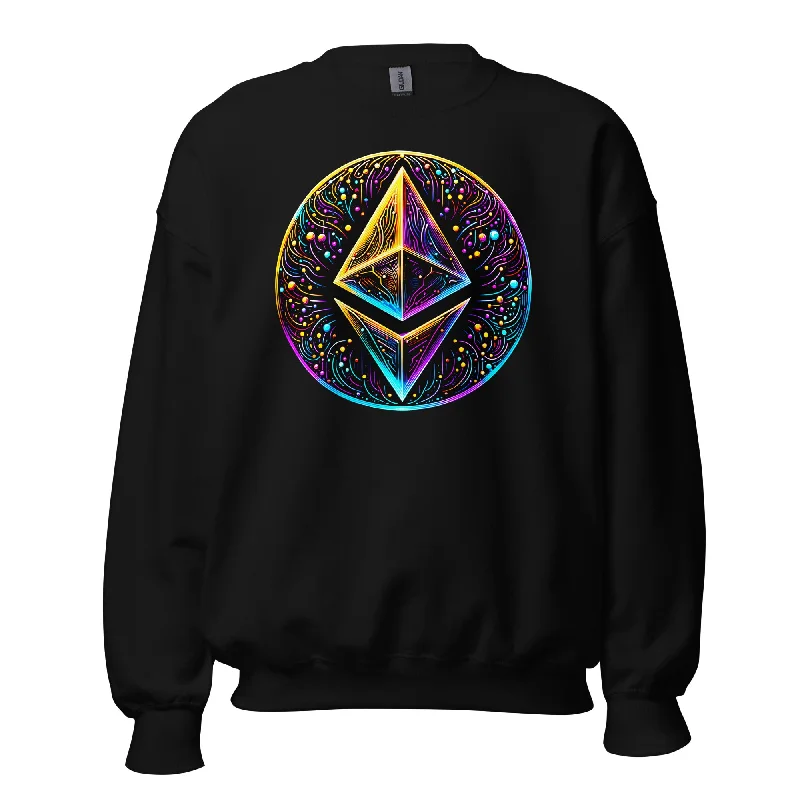 Whimsical Ethereum ETH Altcoin Crypto Symbol Sweatshirt Long Sleeve Pullover Wide Sleeve Pullover Whimsical Ethereum ETH Altcoin Crypto Symbol Sweatshirt Long Sleeve Pullover Wide Sleeve Pullover