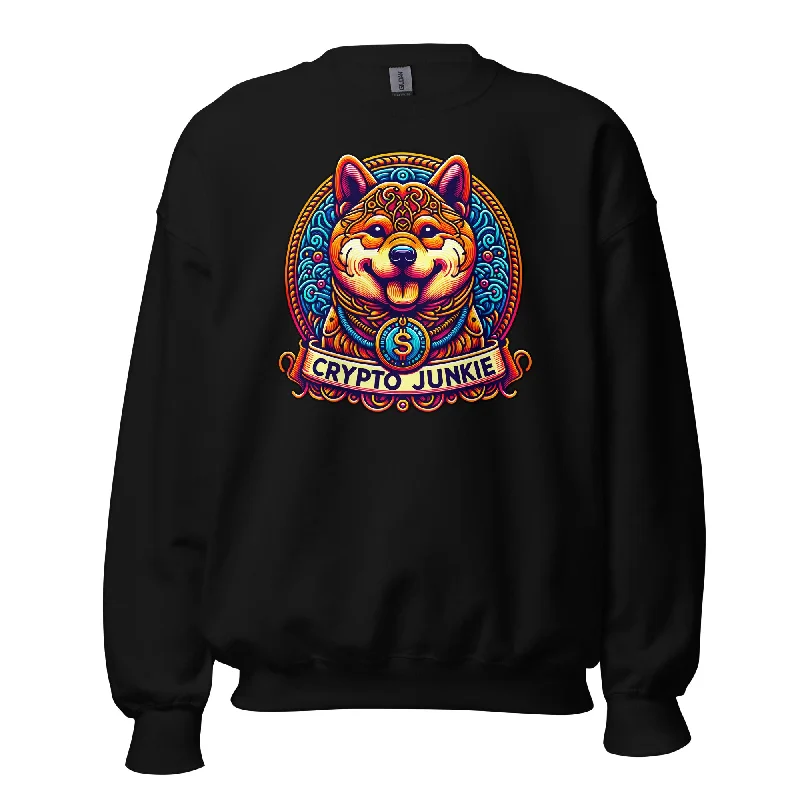Dog Meme Coins Crypto Dogecoin Shiba Inu Token Sweatshirt Long Sleeve Pullover Bardot Neck Top Dog Meme Coins Crypto Dogecoin Shiba Inu Token Sweatshirt Long Sleeve Pullover Bardot Neck Top